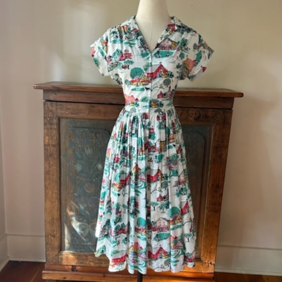 ***SOLD***Bernie Dexter Farmland Kelley Dress - Picture 1 of 8